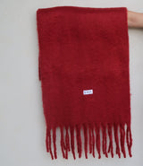 Cherry Red Blanket Scarf