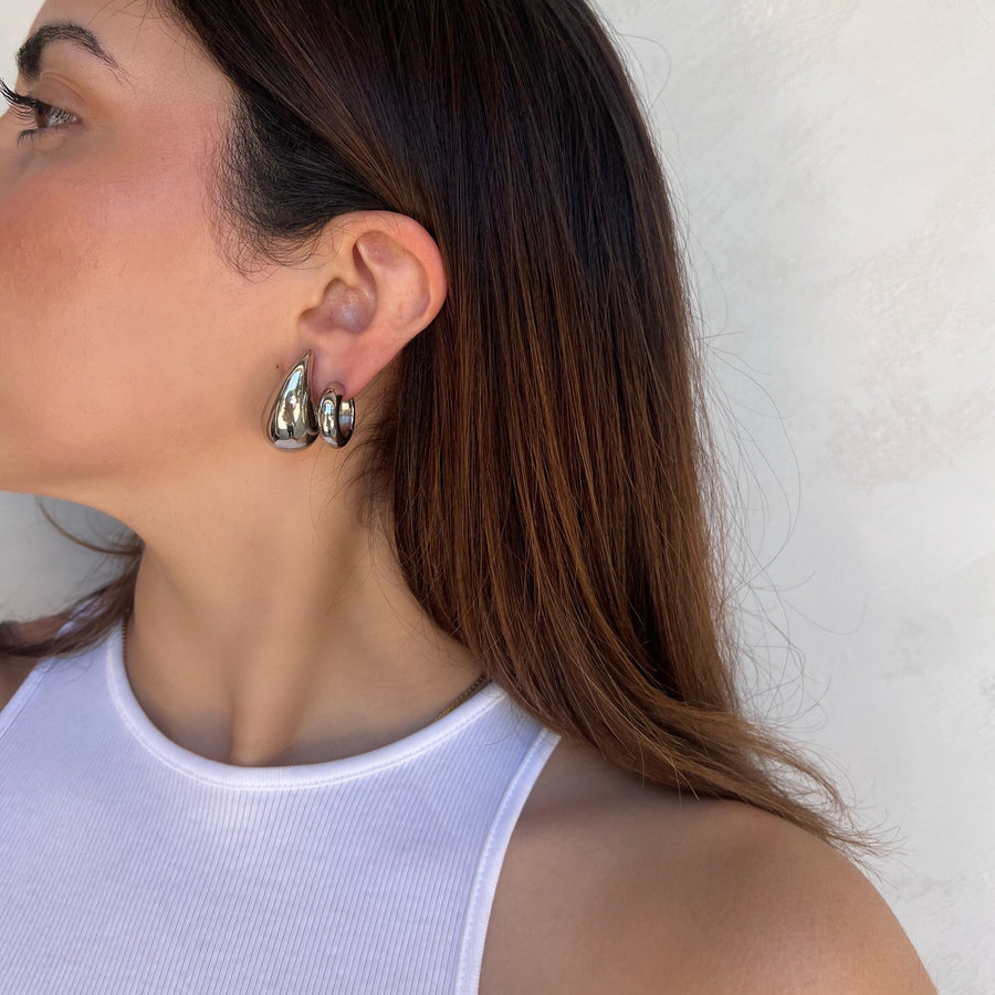 Essential Chunky Silver Hoops