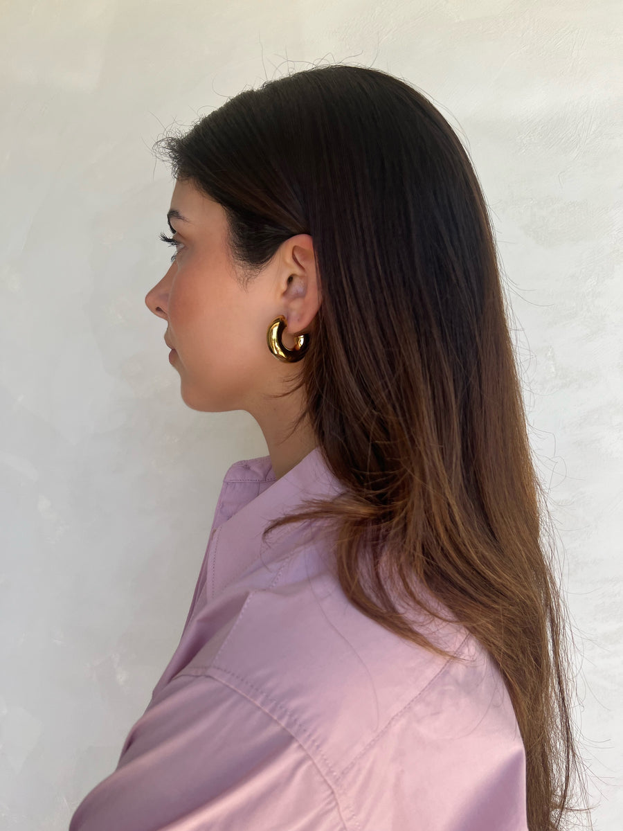 Chunky Gold Hoop Earrings - Jorunn