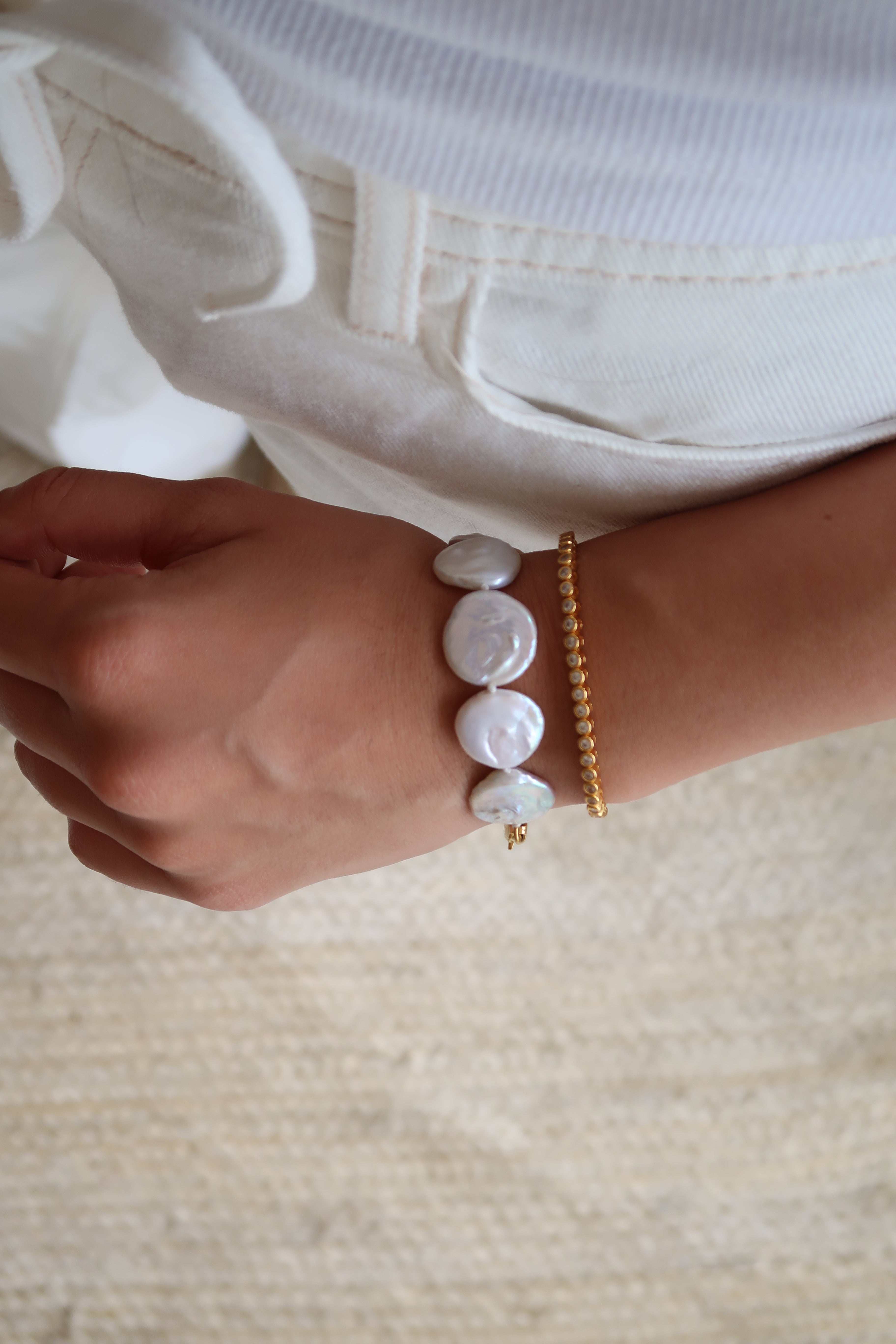 Coin Pearl Bracelet