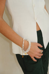 Rondelle Pearl Bracelet