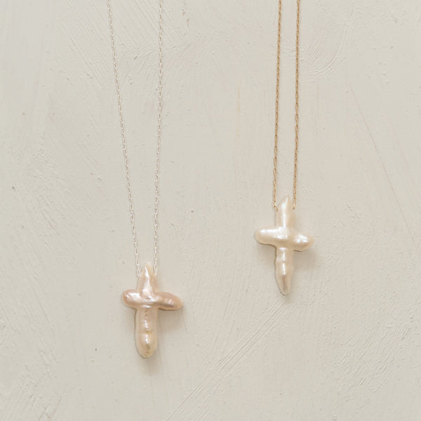 Pearl Cross Necklace Pearl Cross Necklace