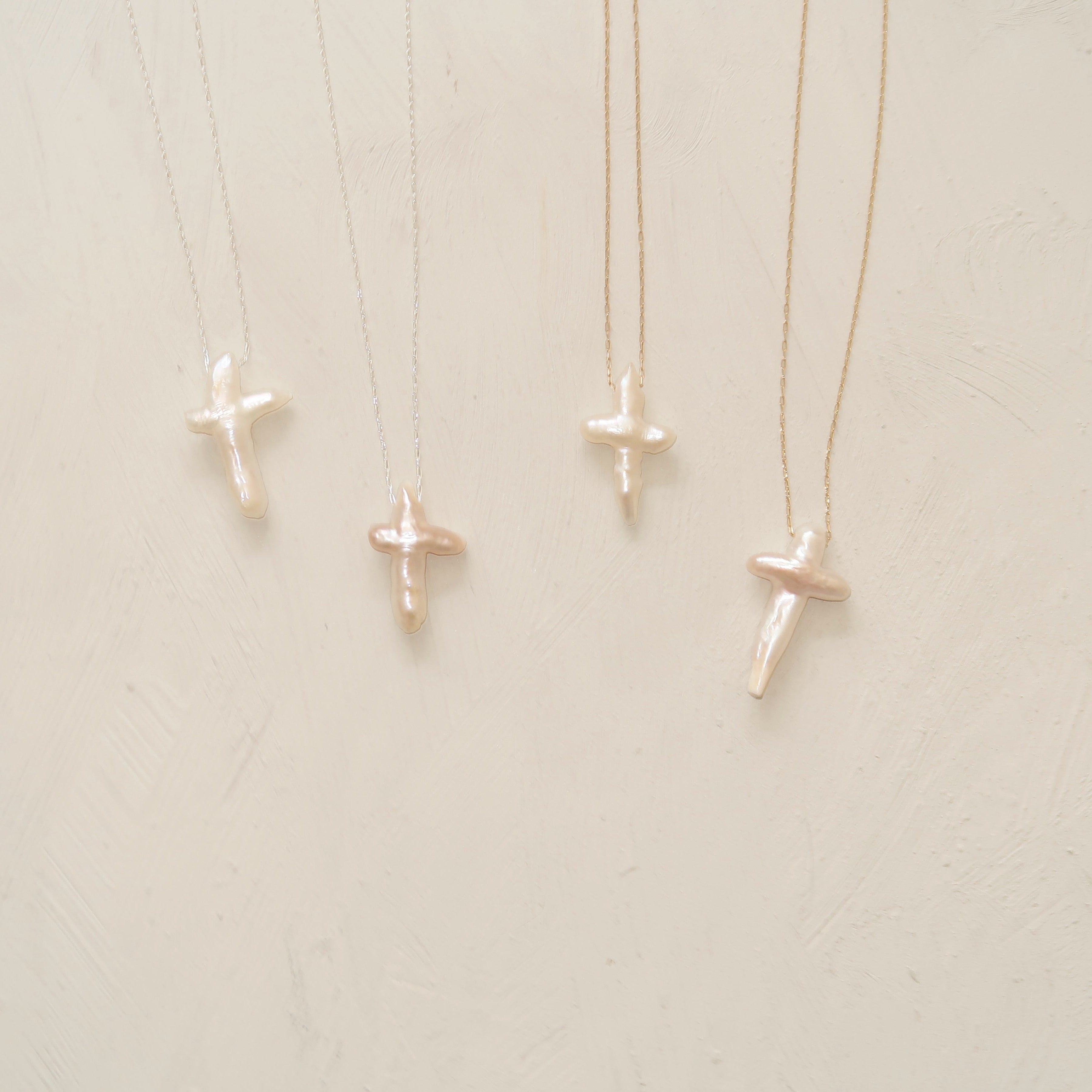 Pearl Cross Necklace