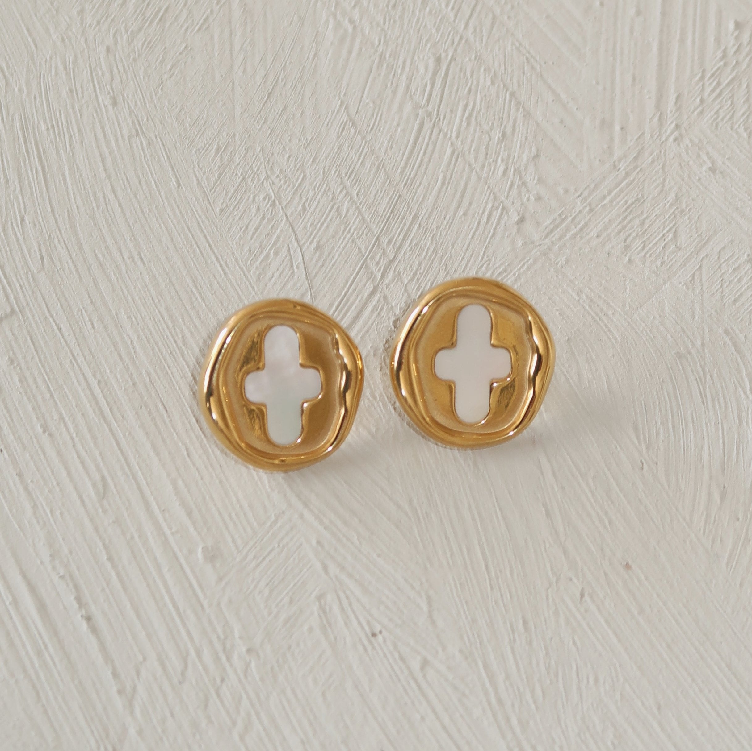 Stamp Coin Earrings