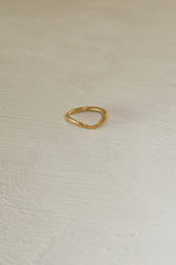 Ash Stackable Curved Ring