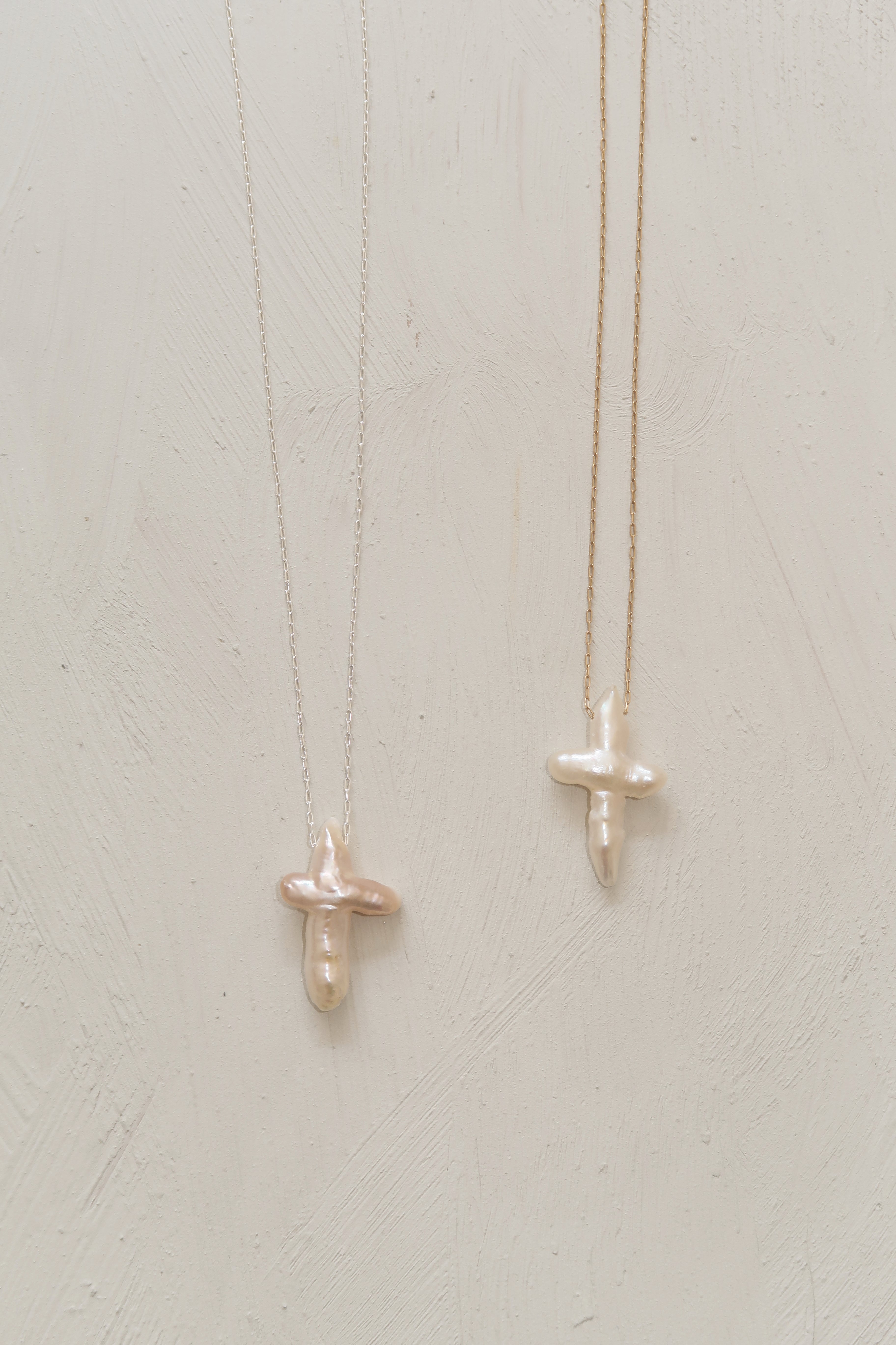 Pearl Cross Necklace