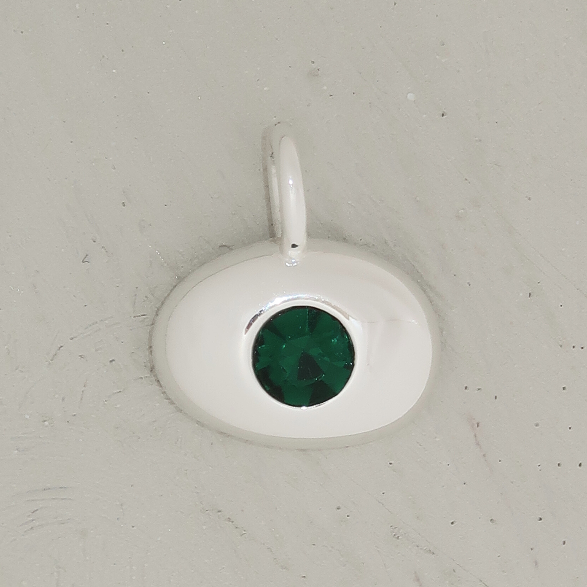 Zirconia Bean Charm