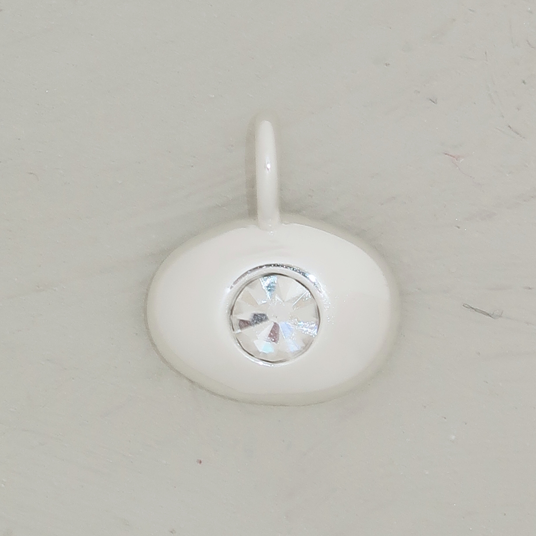 Zirconia Bean Charm